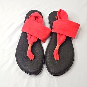Sanuk Yoga Coral Sandals Size 10